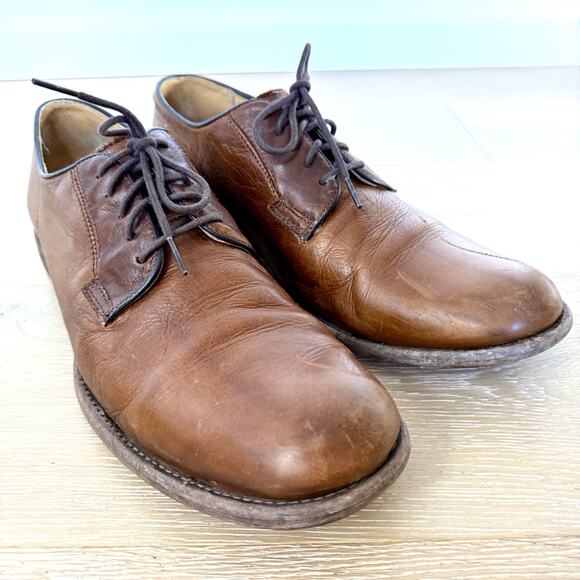 FRYE 84570 Leather Oxford Cognac Tan Dress Shoes Men\'s 13 D Academia Preppy main image 6